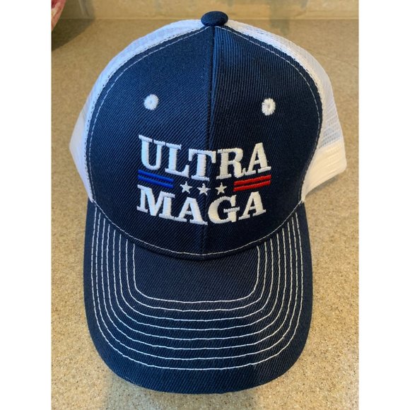 Trump Ultra MAGA 2024 Embroidered Trucker Cap Adjustable Hat Political President - Picture 2 of 5